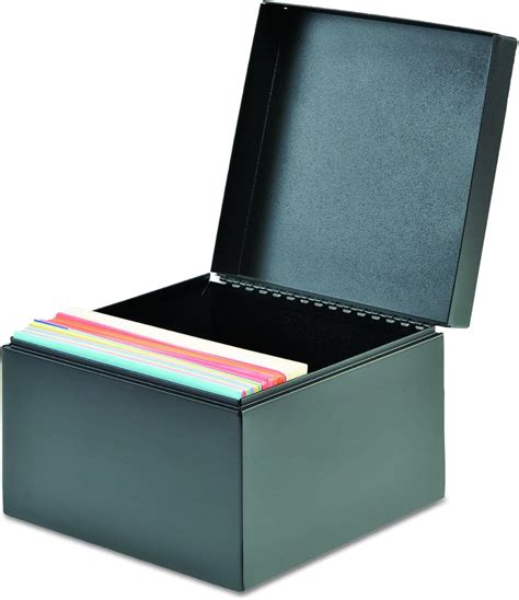 5x8 metal index card box|5x8 index card file box.